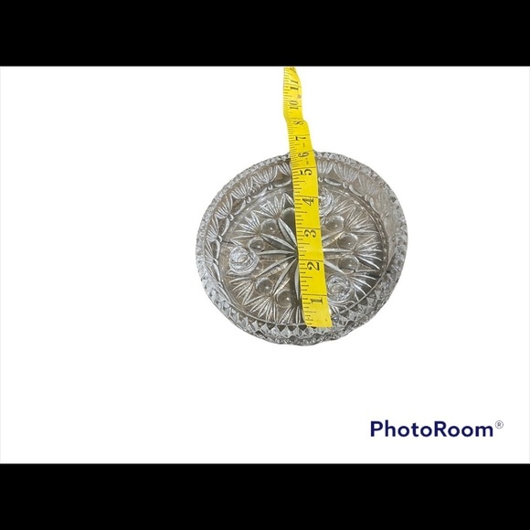 Vintage Fostoria for Princess House 3 taper candle lead crystal centerpiece 80s - Picture 7 of 8